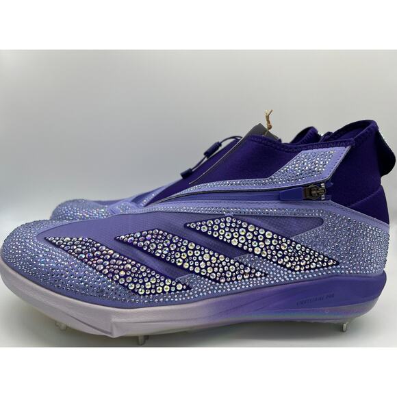 adidas Adizero Impact+ Baseball Swarovski Light Purple Cleats IH8154 Men's 13 - Picture 2 of 16